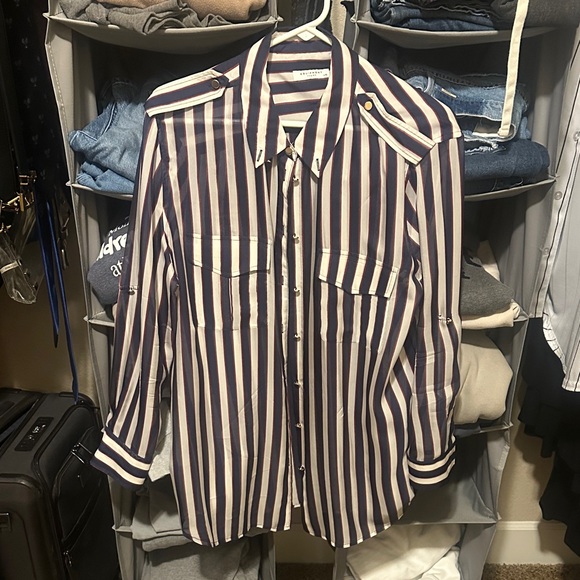 Equipment Tops - Equipment Striped Button-Up Shirt